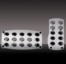 PDL PAD 2PC BLT ALUM BLK Aluminum