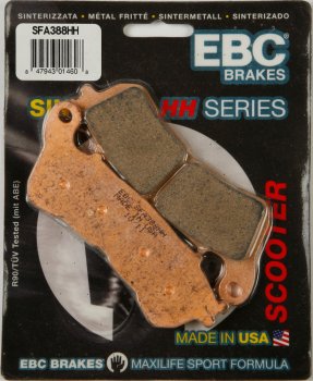 SFA388HH EBC BRAKES  Double-H тормозные колодки  HONDA CB, CBF, CBR, DN, FES, NC, NSS, NT, PS, SH, ST, SW-T, VFR, VT, XL; SUZUKI C, UH, UX 2004-2012 года выпуска