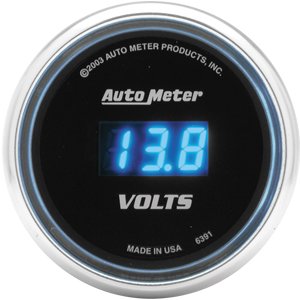 2" Вольтметр, 8-19 VOLTS DIGITAL AUTO METER #6391 Voltmeter