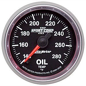 2-1/16" датчик температуры масла, 140- 280`F, FSE AUTO METER #3656 Oil Temperature