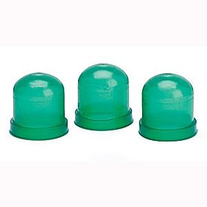 GREEN LIGHT BULB BOOTS (3/PKG) AUTO METER #3215 Light Bulb Covers, 3 Pack - Green