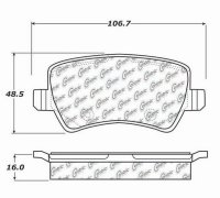 104.13070 Тормозные колодки Posi-Quiet Metallic VOLVO