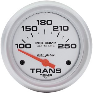 2-5/8" температура трансмиссии, 100- 250`F, SSE, ULTRA-LITE AUTO METER #4457 Trans Temperature