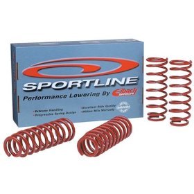 Комплект пружин подвески Eibach Sportline Kit FORD, Mustang Cobra Coupe FOX 1979 to 1993 Lowering Kit: 1994-2004 Ford Mustang Mustang Coupe; V8 engine; 2 inch front lowering and 1.8 inch rear lowering; Sportline Lowerin