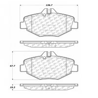 106.09870 Тормозные колодки PosiQuiet Extended Wear MERCEDES-BENZ