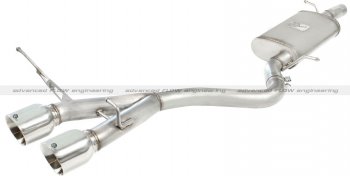 49-36408-P Afe Power Выхлопная система Cat-Back VW Golf R32 2008 V6-3.2L MKV насадки хром 
