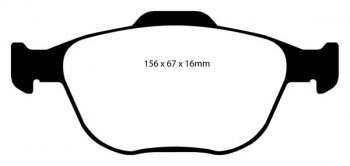 DP31641C EBC Brakes Тормозные колодки FORD Focus FORD Focus 2002 thru 2004