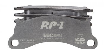DP82144RP1 EBC Brakes Racing's RP-1™ Тормозные колодки перед PORSCHE 911 (991) (Cast Iron Disc Only), 911 (991/2) (Cast Iron Disc Only) выпуска 2011-2016 года