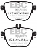 DPX2337 EBC Brakes Ultimax2 Тормозные колодки зад MERCEDES-BENZ CLS Coupe, E, E Cabriolet, E Coupe, E Estate, E Estate All-Terrain