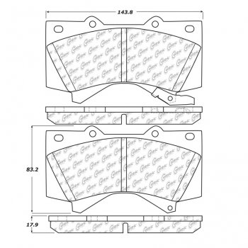 105.13030 Тормозные колодки Posi-Quiet Ceramic LEXUS, TOYOTA перед Подходят для: LEXUS LX 570 2008 LX 570 Front; TOYOTA LANDCRUISER 2008 All Front; TOYOTA SEQUOIA 2008 All Front; TOYOTA TUNDRA 2007 All Front; TOYOTA TUNDRA 2008 All Front