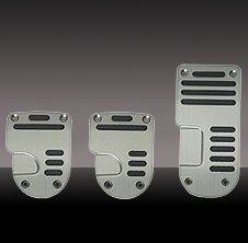 PEDAL PAD 3PC BLK NICKEL Nickel Finish