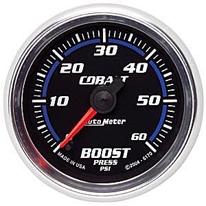 2" BOOST (давление наддува), 0-60 PSI, FSE, COBALT AUTO METER #6170 Boost
