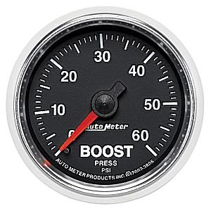 2-1/16" BOOST (давление наддува), 0-60 PSI, MECH, GS AUTO METER #3805 Boost