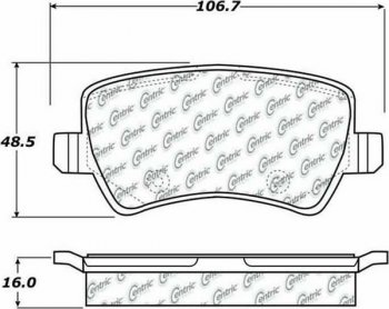 104.13071 Тормозные колодки Posi-Quiet Metallic VOLVO зад. 