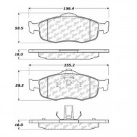 104.06480 Тормозные колодки Posi-Quiet Metallic MERCURY