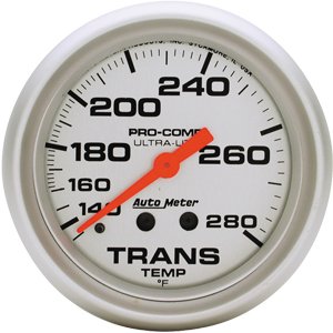 2-5/8" температура трансмиссии, 140- 280`F, 8' LINE, MECH, UL AUTO METER #4451 Trans Temperature