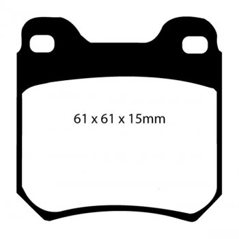 DP2675 EBC Brakes Greenstuff тормозные колодки зад HOLDEN Vectra; OPEL Omega, Senator, Vectra; SAAB 900, 9-3, 9-5; VAUXHALL Carlton, Omega, Senator, Vectra выпуска 1986-2004 года