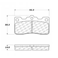 105.02430 Тормозные колодки Posi-Quiet Ceramic