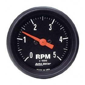 2" тахометр, 5,000 RPM, IN- DASH, Z-SERIES AUTO METER #2697 2697 Z-Series Street Electrical Tachometer Gauge