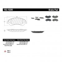 102.15280 Тормозные колодки C-TEK Metallic FORD перед