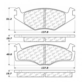 106.02800 Тормозные колодки PosiQuiet Extended Wear VOLKSWAGEN 