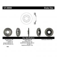 121.99090 Тормозные диски Premium CHEVROLET, ISUZU перед