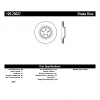 126.20027 Тормозные диски Premium JAGUAR XKR, XKR-S зад правый
