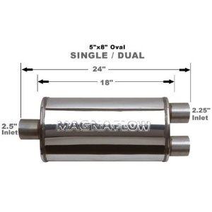 14258 Magnaflow Глушитель прямоточный 18" Body 