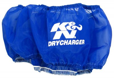 RC-3028DL K&amp;N Чехол фильтра DRYCHARGER для 57-3028, 57-3029, голубой PreCharger ® - K&N PreCharger является специально разработанным фильтром для того чтобы продлить интервал обслуживания K&N фильтра, при использование в очень пыльных условиях.