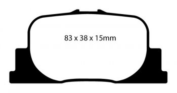 DP31456C EBC Brakes Тормозные колодки LEXUS, SCION, TOYOTA ES300, TC, Camry LEXUS ES300 3.0 2000 thru 2001; SCION TC 2.4 2004 and up; TOYOTA Camry 3.0 (Japan) 2000 thru 2001