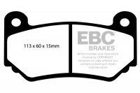 DP51377NDX EBC Brakes колодки тормозные перед MG F Trophy, TF; MINI Mini Hatch (1st Gen)(R53)
