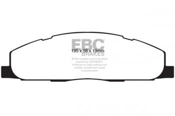 DP61848 EBC Brakes Greenstuff тормозные колодки зад DODGE Ram Pick-Up (2500), Ram Pick-Up (3500); RAM TRUCKS 2500, 3500 выпуска 2009-2011 года