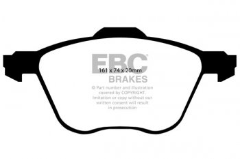 DP1413 EBC Brakes Ultimax2 Тормозные колодки перед  FORD Galaxy; SEAT Alhambra; VOLKSWAGEN Caravelle, Sharan, Transporter выпуска 2000-2010 года