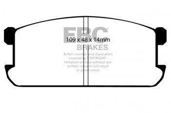 DP383 EBC Brakes Ultimax2 Тормозные колодки перед  MITSUBISHI Lancer, Sapporro, Sigma выпуска 1980-1984 года