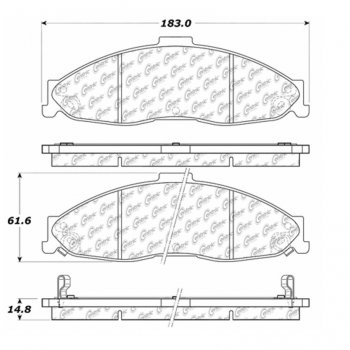 309.07490 StopTech Тормозные колодки Performance Pads CHEVROLET,PONTIAC 