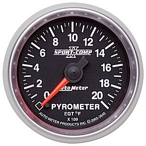 2-1/16" датчик пирометр KIT, 0-2000`F, FSE AUTO METER #3645 Pyrometer