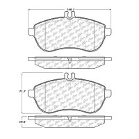 104.13400 Тормозные колодки Posi-Quiet Metallic MERCEDES-BENZ