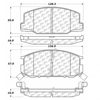 105.02450 Тормозные колодки Posi-Quiet Ceramic 