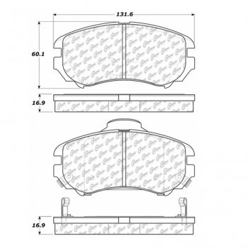 105.09240 Тормозные колодки Posi-Quiet Ceramic HYUNDAI, KIA ; HYUNDAI/ELANTRA; HYUNDAI/SONATA; HYUNDAI/TIBURON; HYUNDAI/TUCSON
