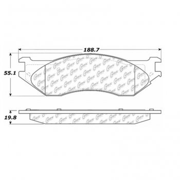 106.07021 Тормозные колодки PosiQuiet Extended Wear DODGE 