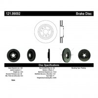 121.99092 Тормозные диски Premium RENAULT перед