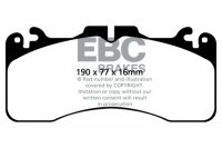 DP41867R EBC Brakes Yellowstuff Тормозные колодки перед LEXUS GS-F, LS460, RC-F