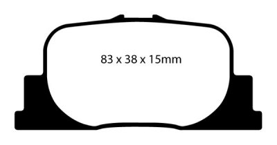 DP21456 EBC Brakes Greenstuff тормозные колодки зад TOYOTA Prius, Windom выпуска 1999-2010 года