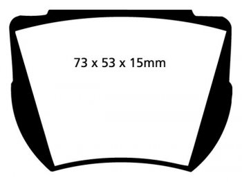DPX2141 EBC Brakes Ultimax2 тормозные колодки зад ASTON MARTIN DB4 Convertible, DB4 GT, DB4 GT Zagato; DAIMLER SP250; GORDON KEEBLE Gordon Keeble выпуска 2010-2023 года