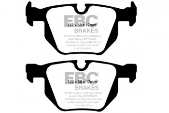 DP51588NDX EBC Brakes Bluestuff NDX Тормозные колодки зад BMW D3, D3, D3; BMW 3xx; HONDA Accord Aerodeck; PEUGEOT 406, 407 выпуска 2005-2013 года