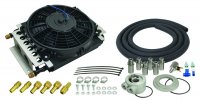 15500 DERALE Комплект переноса радиатора масла 16 Pass Electra-Cool -8AN Inlets