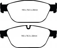 DP22087 EBC Brakes Greenstuff тормозные колодки передние AUDI A8 (D4/4H), Q5