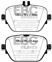 DP22314 EBC Brakes Greenstuff тормозные колодки зад MERCEDES-BENZ E