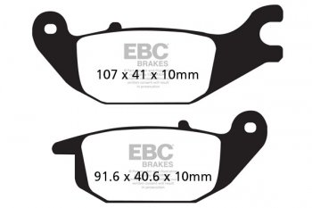 FA343HH EBC BRAKES Double-H™ тормозные колодки HONDA, AJS, HONDA, HERO модели: XL, Regal, CBR, Karizma