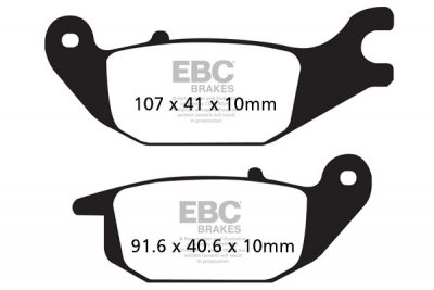 FA343HH EBC BRAKES Double-H™ тормозные колодки HONDA, AJS, HONDA, HERO модели: XL, Regal, CBR, Karizma